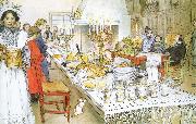 Carl Larsson Christmas Eve Banquet china oil painting artist
